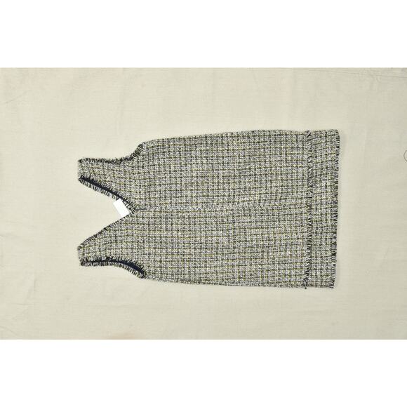 NEW Women Dress Ann Taylor Loft Size 8 Straight Ruffles Sleevless Multicolor - Picture 7 of 8